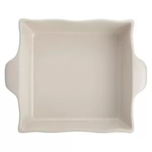 Ayesha Curry Home Collection 8 in. x 8 in. French Vanilla Ceramic Square Baker