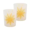 LUMABASE Mosaic Sun Battery Operated LED Candles (2-Count)