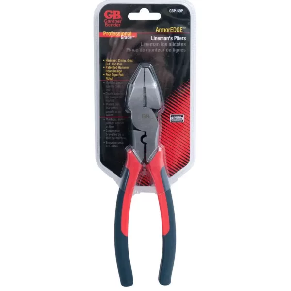 Gardner Bender 9 in. Lineman's Pliers with Hammer Head