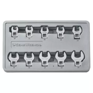 GEARWRENCH Metric Crowfoot Wrench Set (10-Piece)