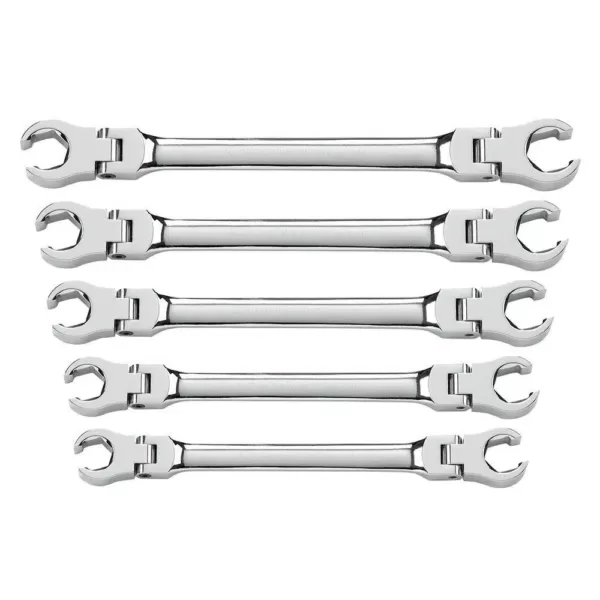 GEARWRENCH SAE Flex Flare Nut Wrench Set (5-Piece)