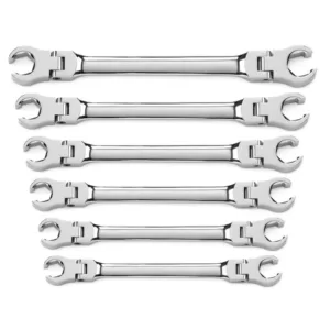 GEARWRENCH Flex Flare Metric Nut Wrench Set (6-Piece)