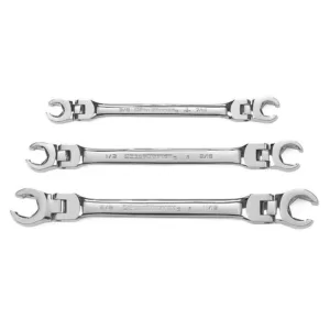 GEARWRENCH SAE Flex Flare Nut Wrench Set (3-Piece)