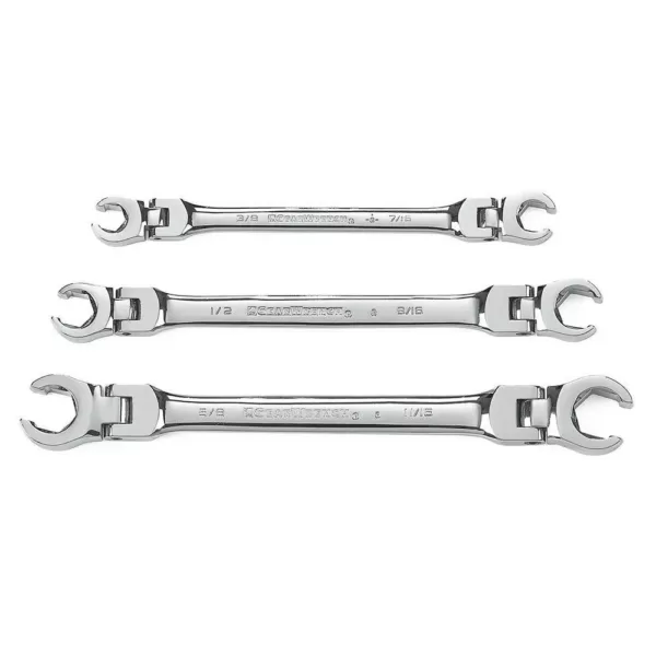 GEARWRENCH SAE Flex Flare Nut Wrench Set (3-Piece)