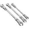 GEARWRENCH SAE Flex Head Flare Nut Ratcheting Wrench Set (3-Piece)