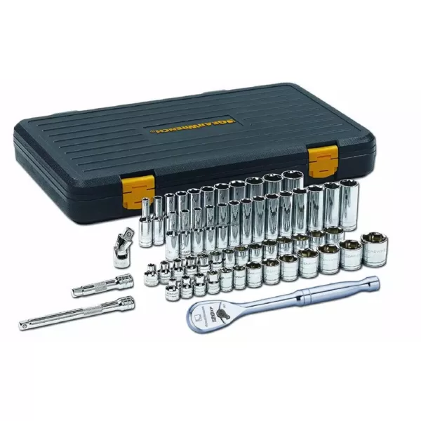 GEARWRENCH 3/8 in. 120XP SAE/Metric Standard and Deep Mechanics Tool Set (56 PC.)