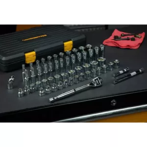 GEARWRENCH 3/8 in. 120XP SAE/Metric Standard and Deep Mechanics Tool Set (56 PC.)