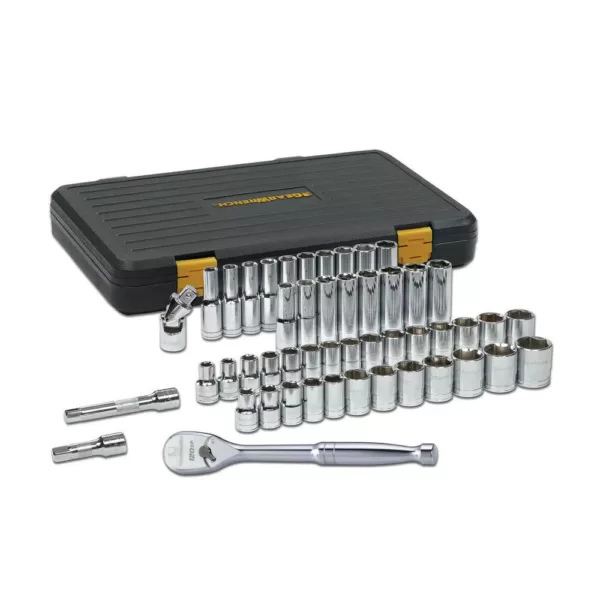 GEARWRENCH 1/2 in. 120XP SAE/Metric Standard and Deep Mechanics Tool Set (49 PC.)