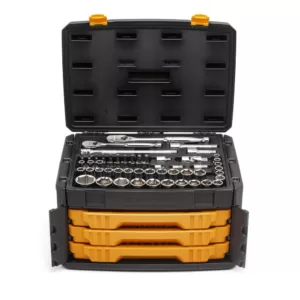 GEARWRENCH 6-Point Mechanics Tool Set in 3-Drawer Storage Box (243-Piece)