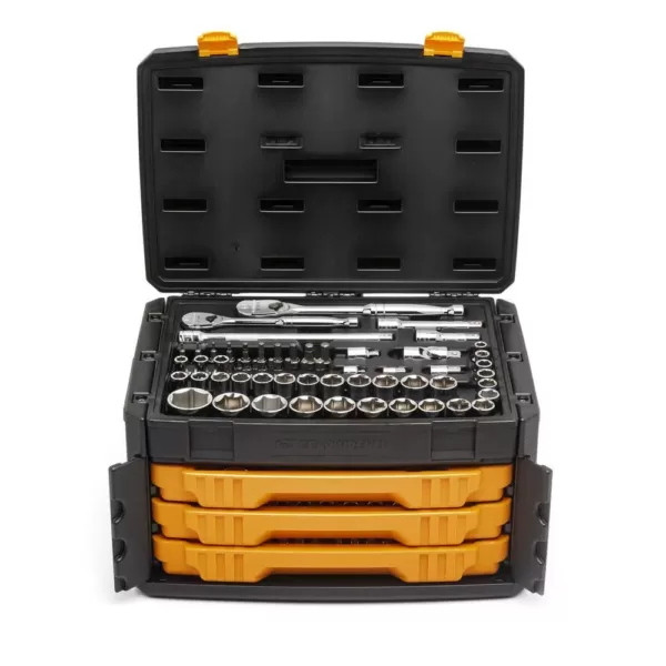 GEARWRENCH 6-Point Mechanics Tool Set in 3-Drawer Storage Box (243-Piece)