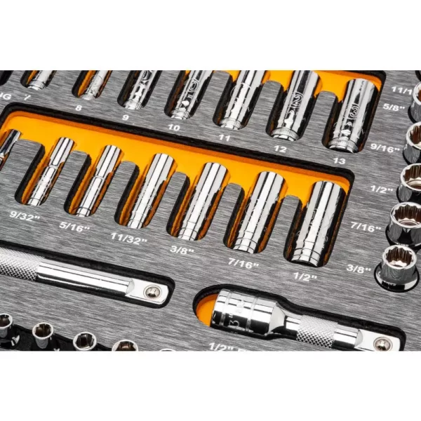 GEARWRENCH 1/4 in., 3/8 in., 1/2 in. 120XP EVA Socket Tray Mechanics Tool Set (94-Piece)