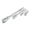 GEARWRENCH 1/4 in., 3/8 in. and 1/2 in. 90-Tooth Dual Material Flex Head Ratchet Set (4-Piece)