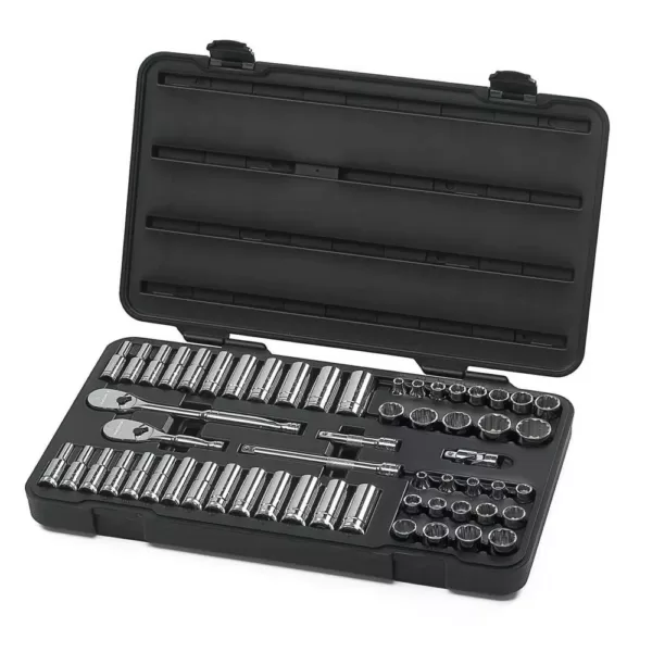 GEARWRENCH 3/8 in. Drive 12-Point Ratchet and Socket Set (57-Piece)