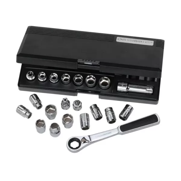 GEARWRENCH 3/8 in. Drive 6-Point Gear Ratchet and Socket Set (21-Piece)