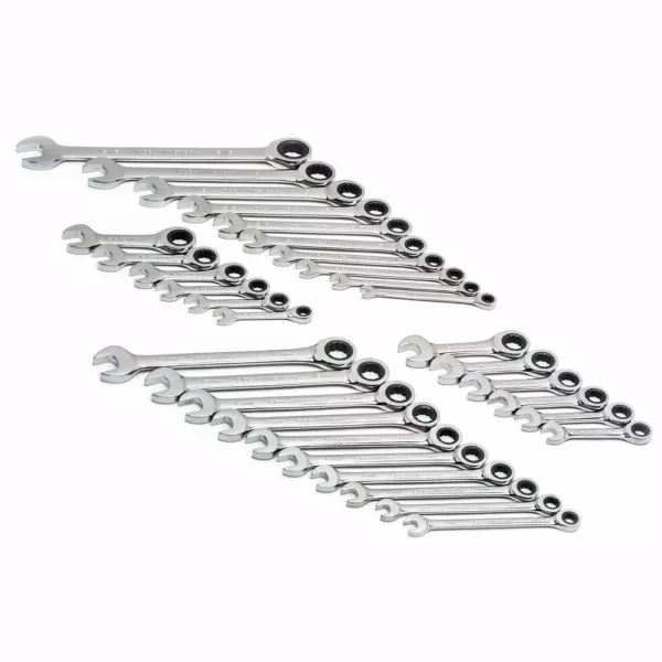 GEARWRENCH SAE/Metric Combination Ratcheting Wrench Set (32-Piece)