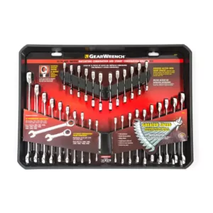 GEARWRENCH SAE/Metric Combination Ratcheting Wrench Set (32-Piece)