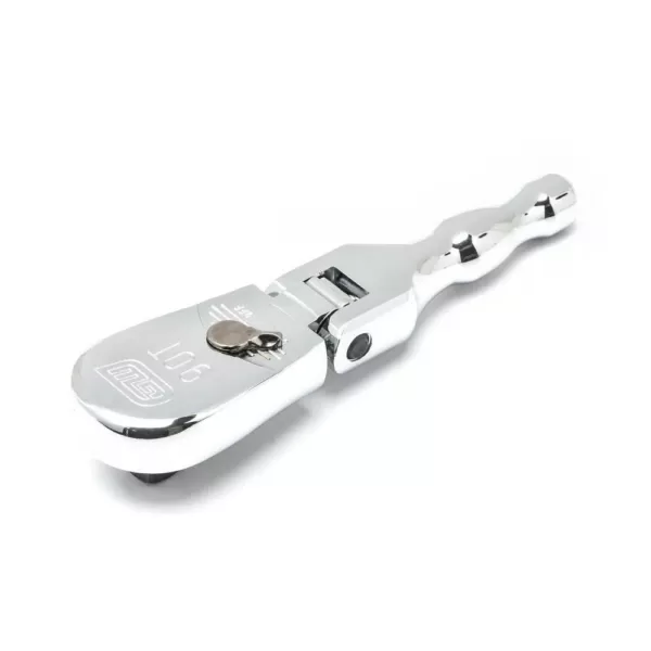 GEARWRENCH 3/8 in. Drive x 5 in. 90-Tooth Stubby Flex Head Teardrop Ratchet