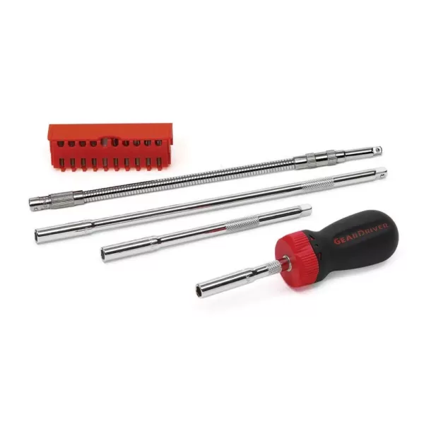 GEARWRENCH Ratcheting Screwdriver Stubby Set (15 per Pack)