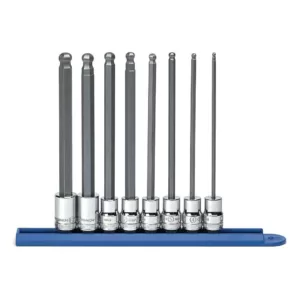 GEARWRENCH 3/8 in. Drive Metric Ball Hex Bit Socket Set (8-Piece)