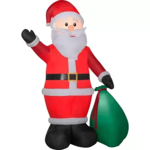 Gemmy 12 ft. Tall Airblown Inflatable Extra Bright Santa