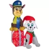 Gemmy 7 ft. H. Airblown Paw Patrol on Presents Scene