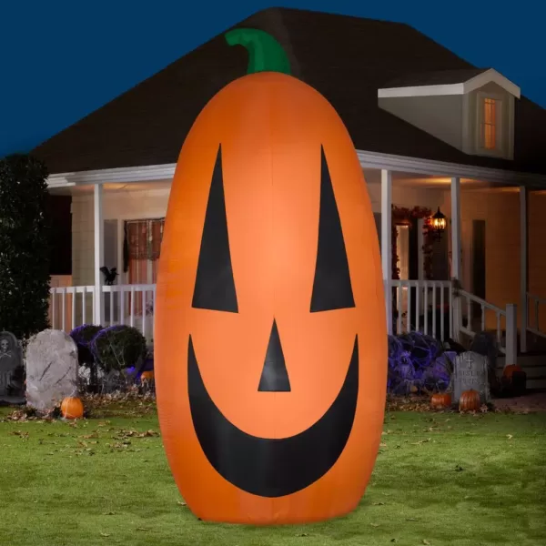 Gemmy 12 ft. H Extra Bright-Happy Pumpkin-Giant Halloween Inflatable