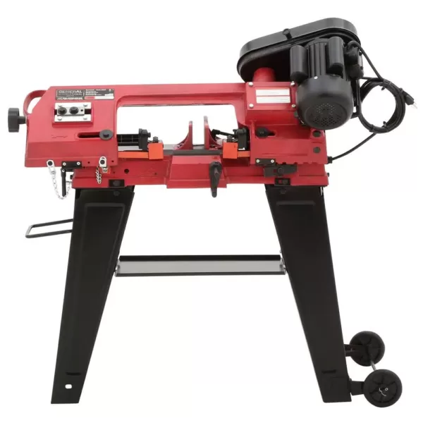 General International 5 Amp 4.5 in. Stationary Metal Cutting Band Saw with Stand