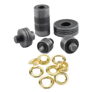 General Tools Brass Grommet Fastening Kit with Case, Includes (6) 1/2 in. and (6) 3/8 in. Grommets