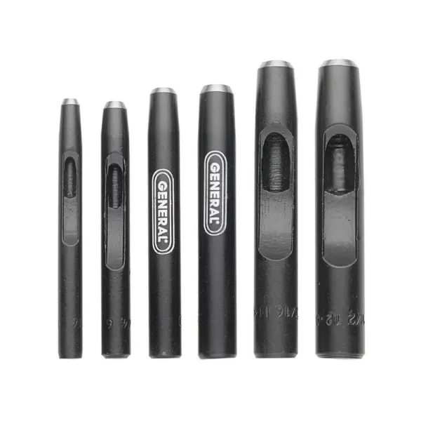 General Tools Hollow Steel Punch Set (6-Piece)