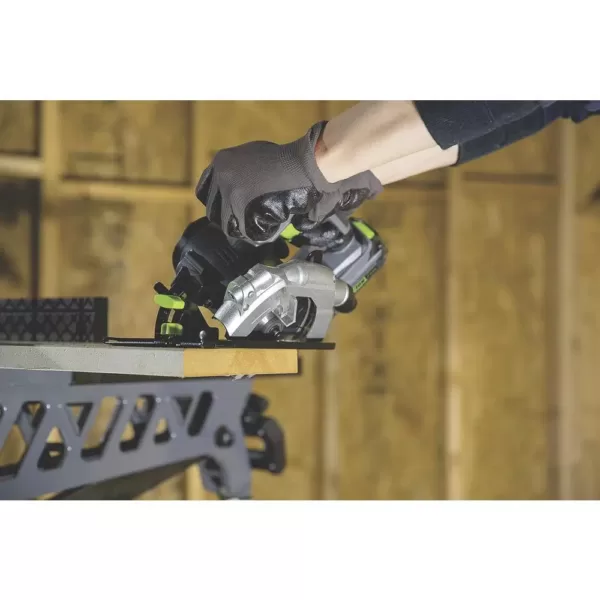 Genesis 20-Volt Lithium-Ion Cordless 5-1/2 in. Circular Saw with Laser Guide, 18T Blade, Battery and Charger