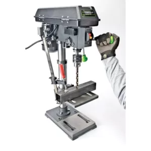 Genesis 4.1-Amp 10 in. 5-Speed Drill Press with 5/8 in. Chuck, Work Light, and Table Rotatable 360° and Tiltable 45°