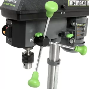 Genesis 4.1-Amp 10 in. 5-Speed Drill Press with 5/8 in. Chuck, Work Light, and Table Rotatable 360° and Tiltable 45°