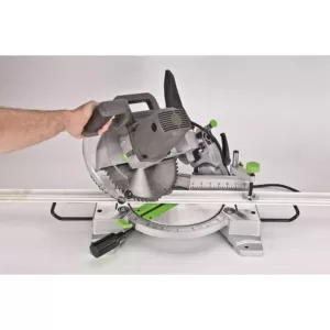 Genesis 15 Amp 10 in. Compound Miter Saw with Laser Guide, 9 Positive Stops, Clamp, Dust Bag, 2 Wings and Blade