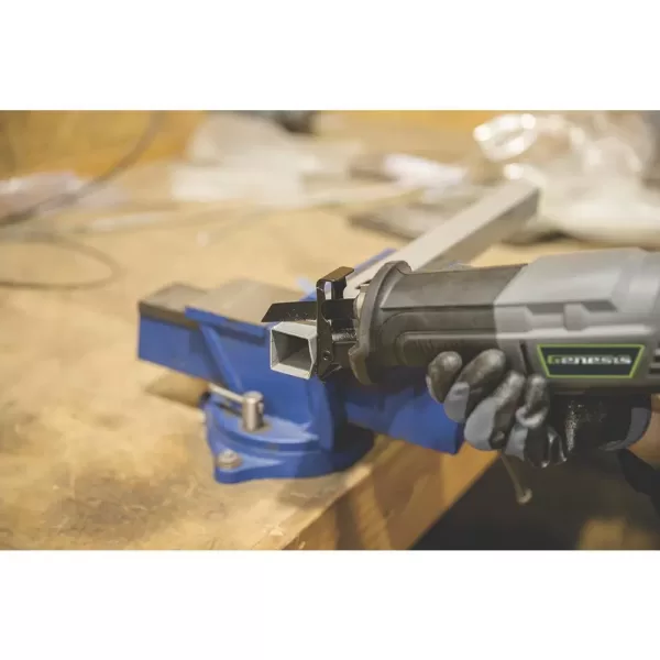 Genesis 20-Volt Lithium-ion Cordless Variable Speed Quick-Change Reciprocating Saw with Battery, Charger and 2 Blades