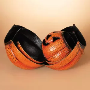 Gerson Assorted Metal Nested Jack-O-Lanterns with Handles (Set of 3)