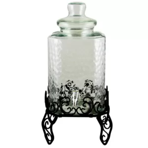 Gibson Home Moreauville 9 Qt. Beverage Dispenser with Wire Rack