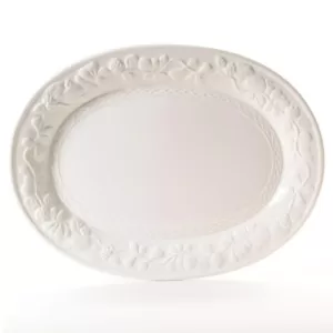 Gibson Home Fruitful White Durastone Platter