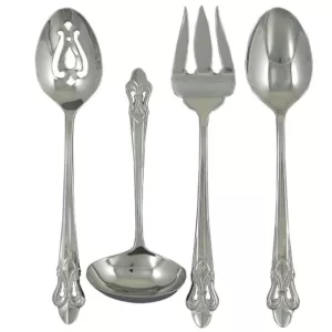 Ginkgo Fleur de Lis 4-Piece Hostess Set