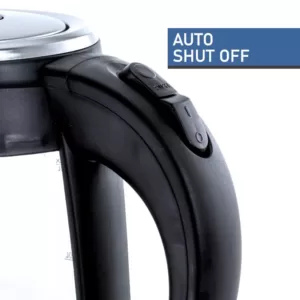 MegaChef 1.8 l Glass and Stainless Steel Electric Tea Kettle