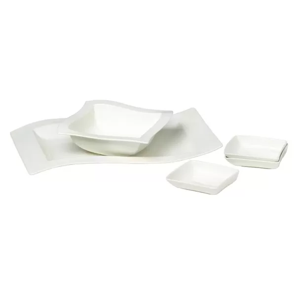 Villeroy & Boch NewWave 5-Piece White Serve-Key Item Set