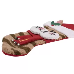 Glitzhome 22 in. L 3D Cat Hooked Stocking