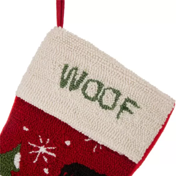 Glitzhome 21 in. Polyester and Acrylic Hooked Cat and Dog Stocking (2-Pack)