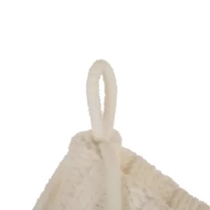 Glitzhome 22 in. Knitted Acrylic White Christmas Decoration Stocking (Set of 2)