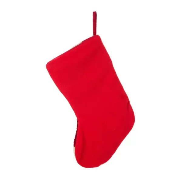 Glitzhome 20 in. Acrylic/Polyester Hooked Dog Stocking (2-Pack)