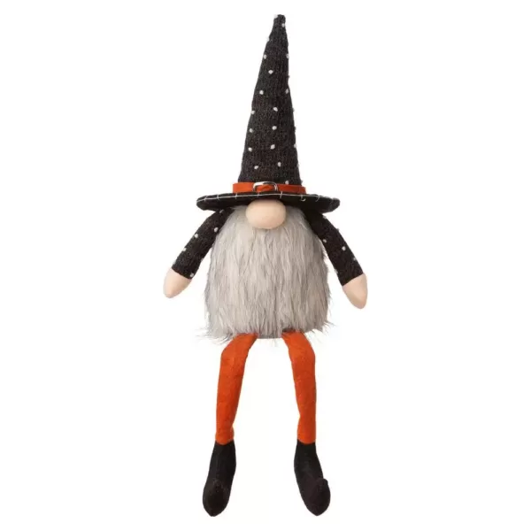 Glitzhome 20 in. H Halloween Fabric Gnome Sitter Decor