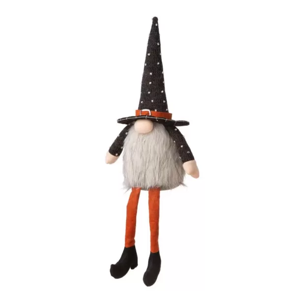 Glitzhome 20 in. H Halloween Fabric Gnome Sitter Decor