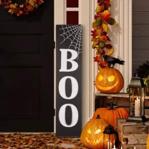 Glitzhome 47.83 in. H Wooden BOO Porch Sign (KD)