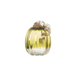 Glitzhome 5.51 in. H Green Crackle Glass Pumpkin