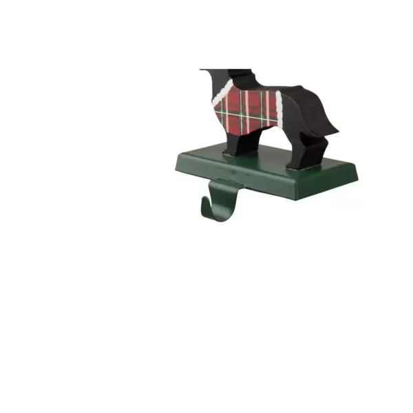 Glitzhome 5.92 in. H Wooden/Metal Dachhound Stocking Holder