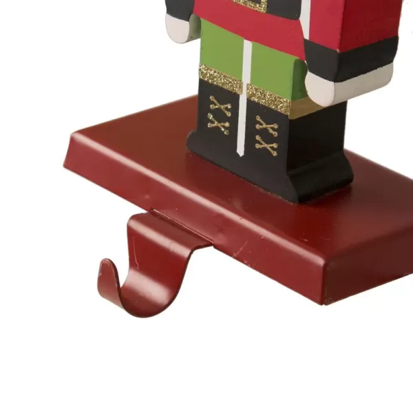 Glitzhome Wooden/Metal Nutcracker Stocking Holder (Set of 2)